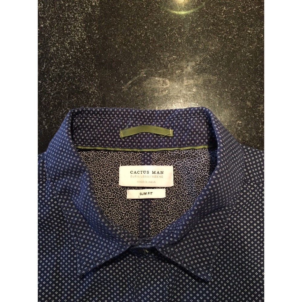 Cactus Man Print Button Up